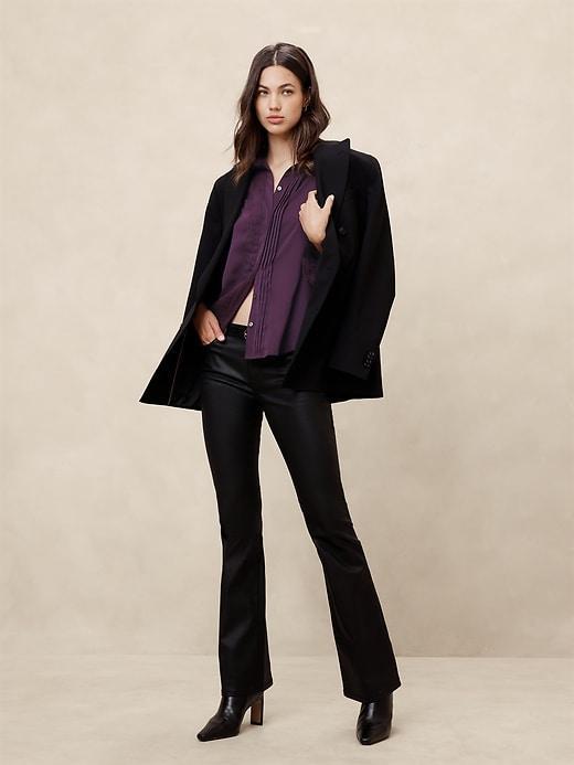 Tuxedo-Front Blouse Product Image