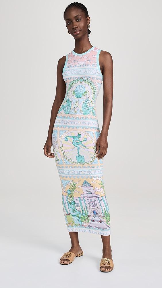 Casablanca Vase Printed Midi Tank Dress | Shopbop Product Image