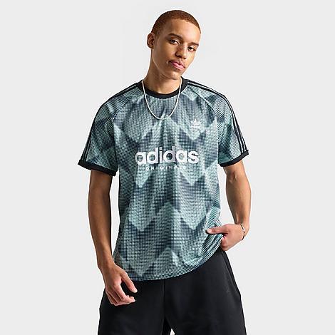 Adidas Mens Originals Soccer Inspired Allover Print T-Shirt Product Image