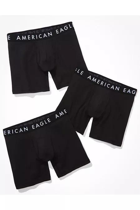 AEO Mens Solid 6 Classic Boxer Brief 3-Pack Men's Product Image