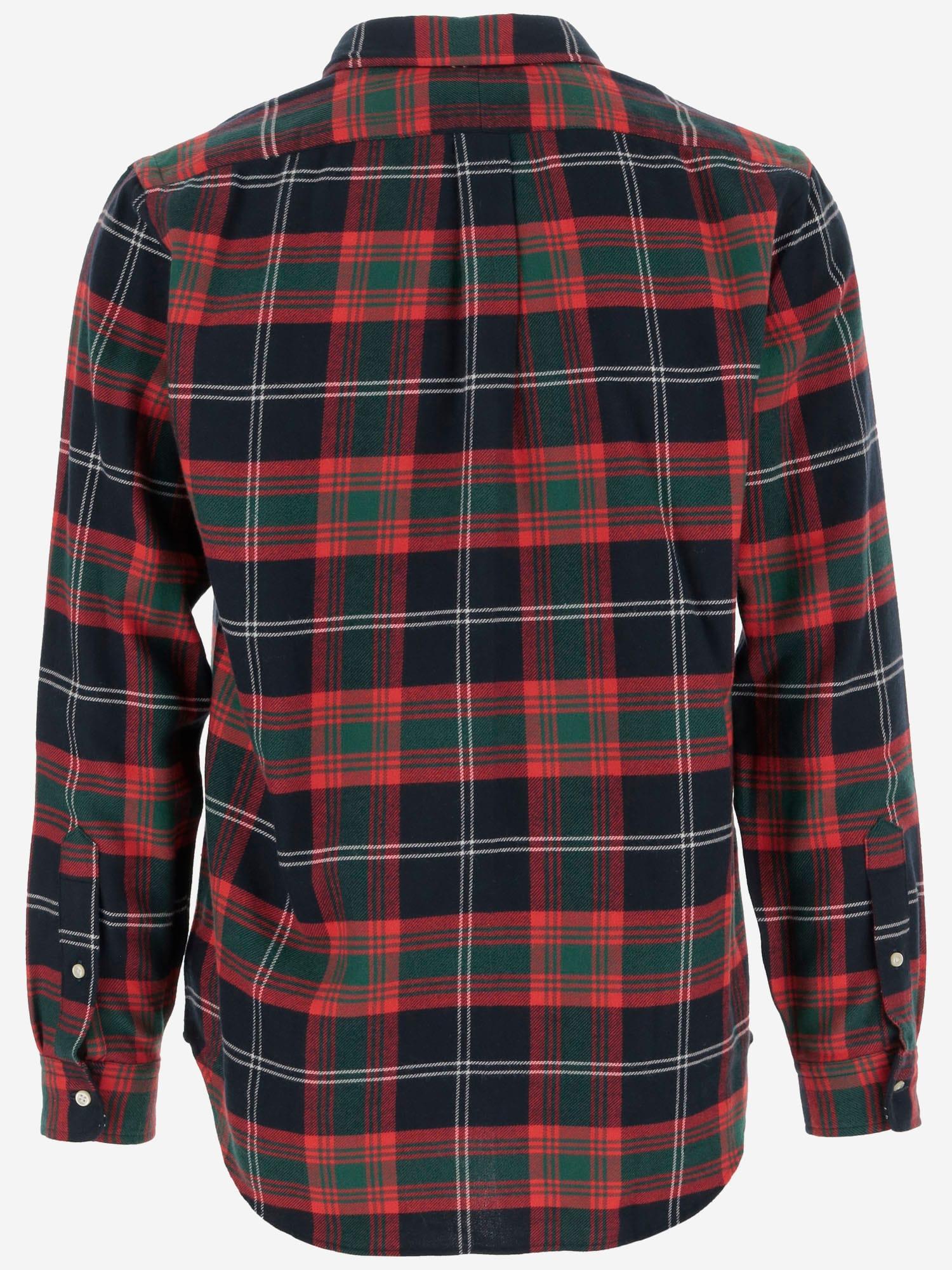 POLO RALPH LAUREN Cotton Shirt With Check Pattern In Red Product Image