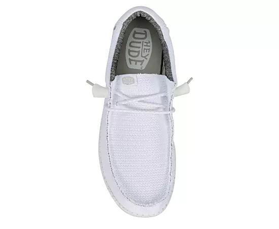 Heydude Mens Wally Knit Wide Slip On Sneaker Product Image