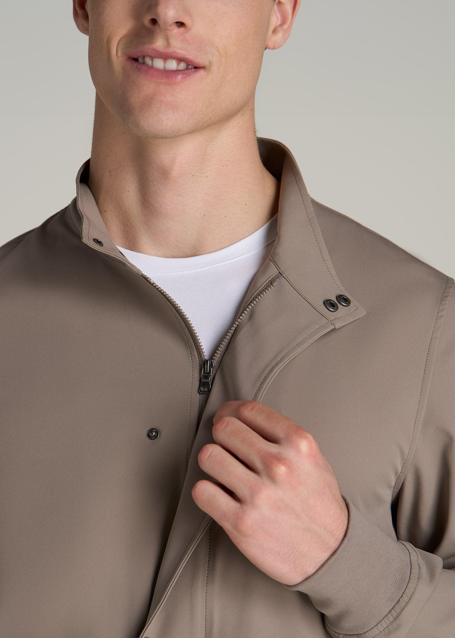 Motion Bomber Jacket for Tall Men in Portobello Male Product Image