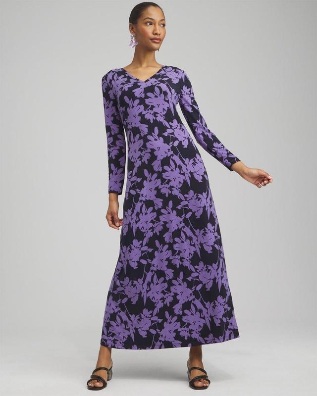 Floral V-neck Maxi Dress Product Image