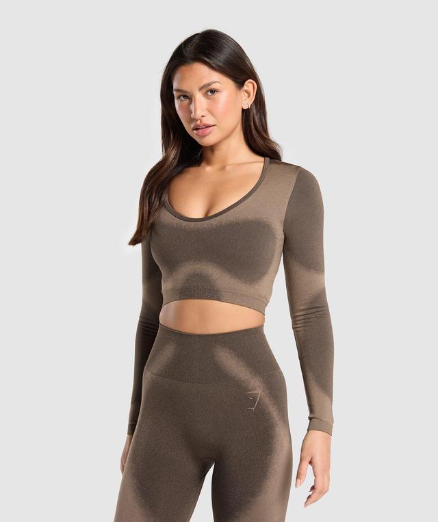 Blur Seamless Long Sleeve Crop Top Product Image