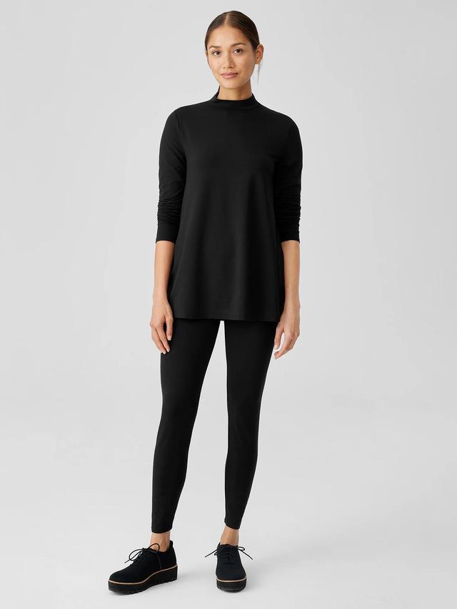 EILEEN FISHER Stretch Jersey Knit High-Waisted Leggingsfemale Product Image