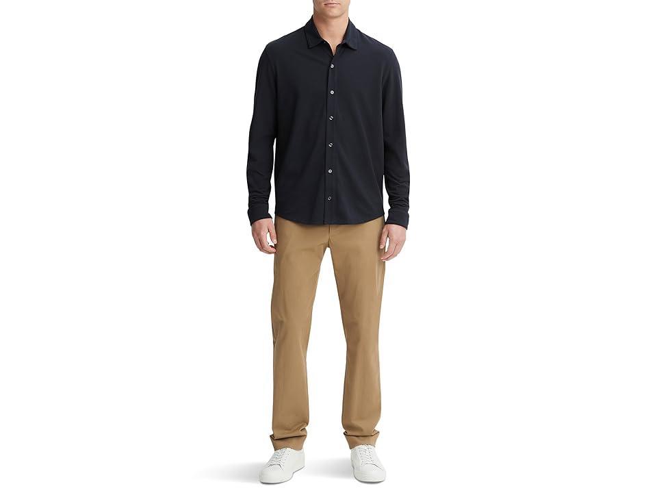 Vince Piqu Knit Button-Up Shirt Product Image