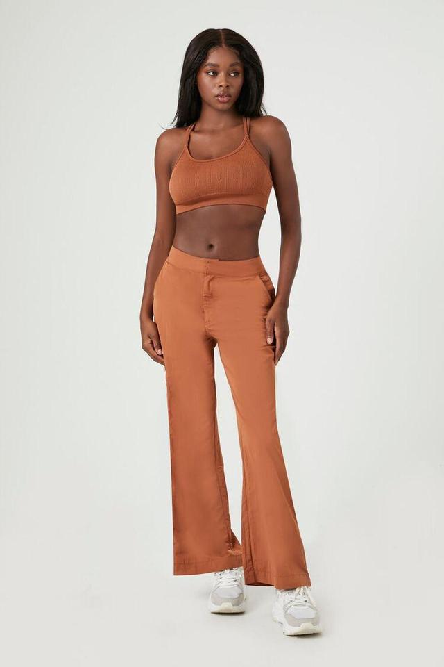 Active Contrast Zip-Up Pants | Forever 21 Product Image