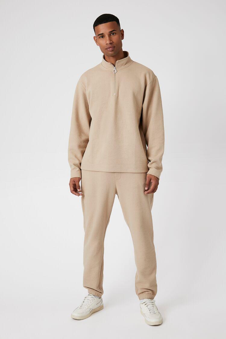 Ribbed-Trim Drawstring Sweatpants | Forever 21 Product Image