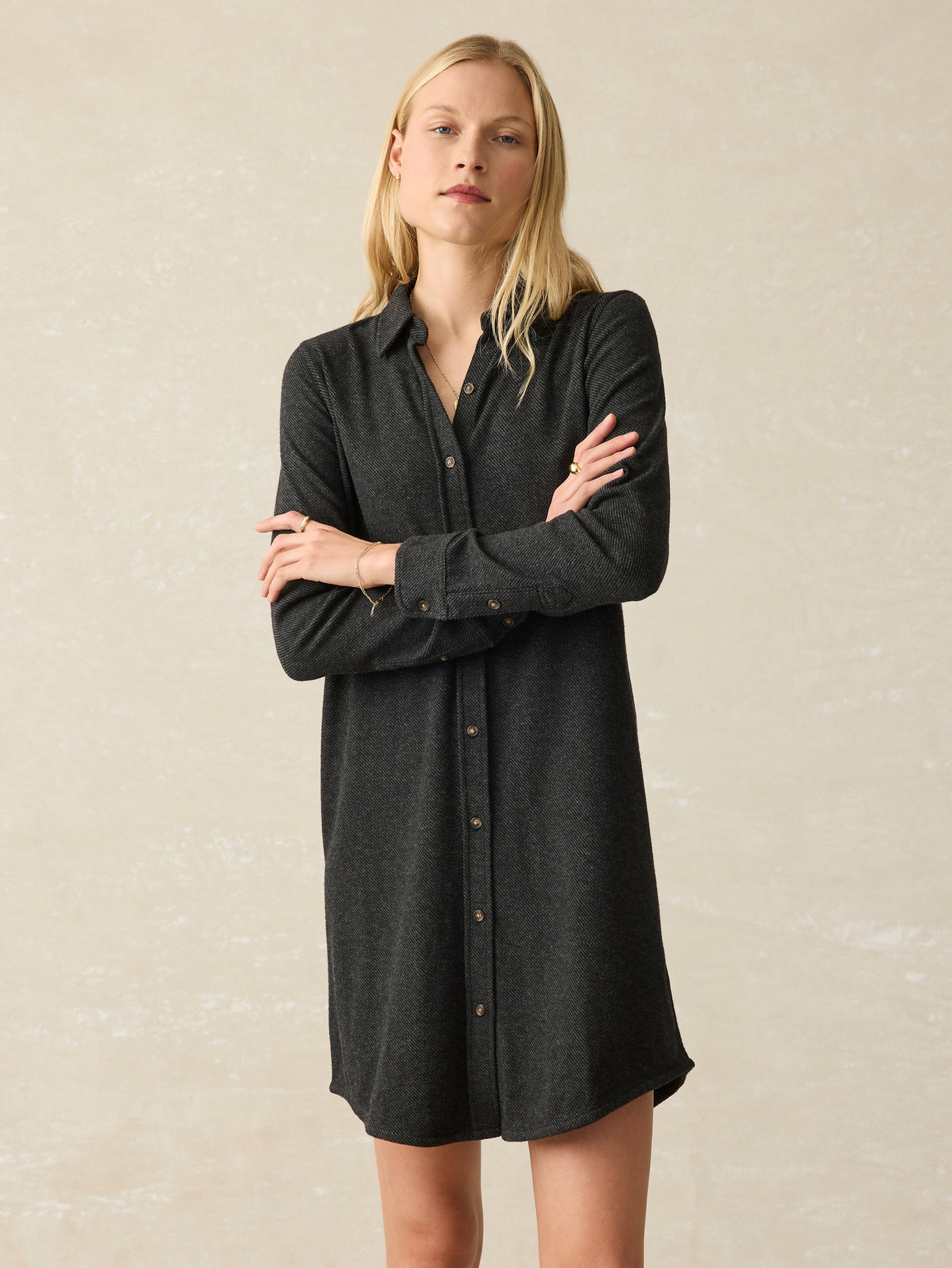 Legend™ Sweater Dress - Heathered Black Twill product image