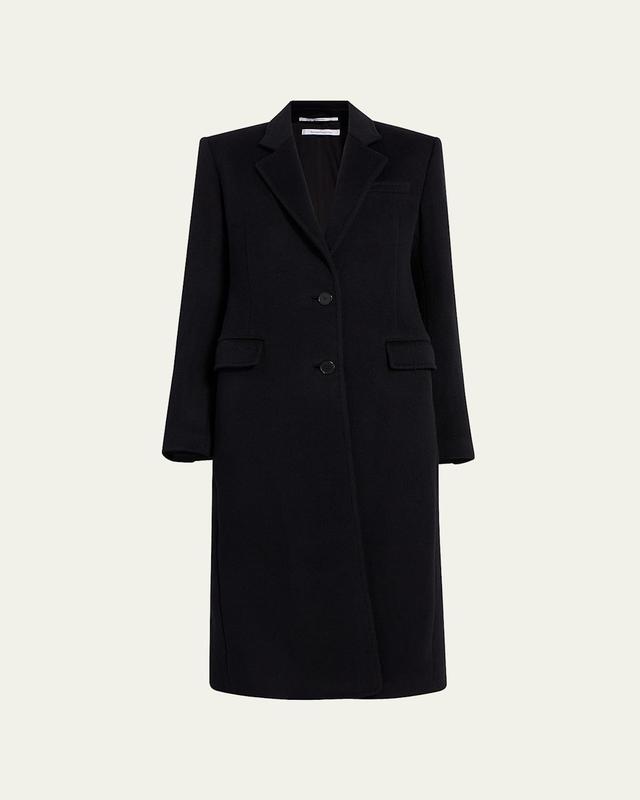 Cashmere Blend Tailored Peacoat Product Image