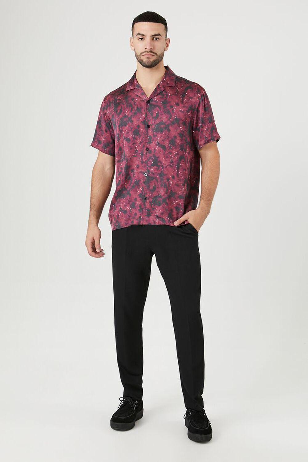 Satin Abstract Print Shirt | Forever 21 Product Image