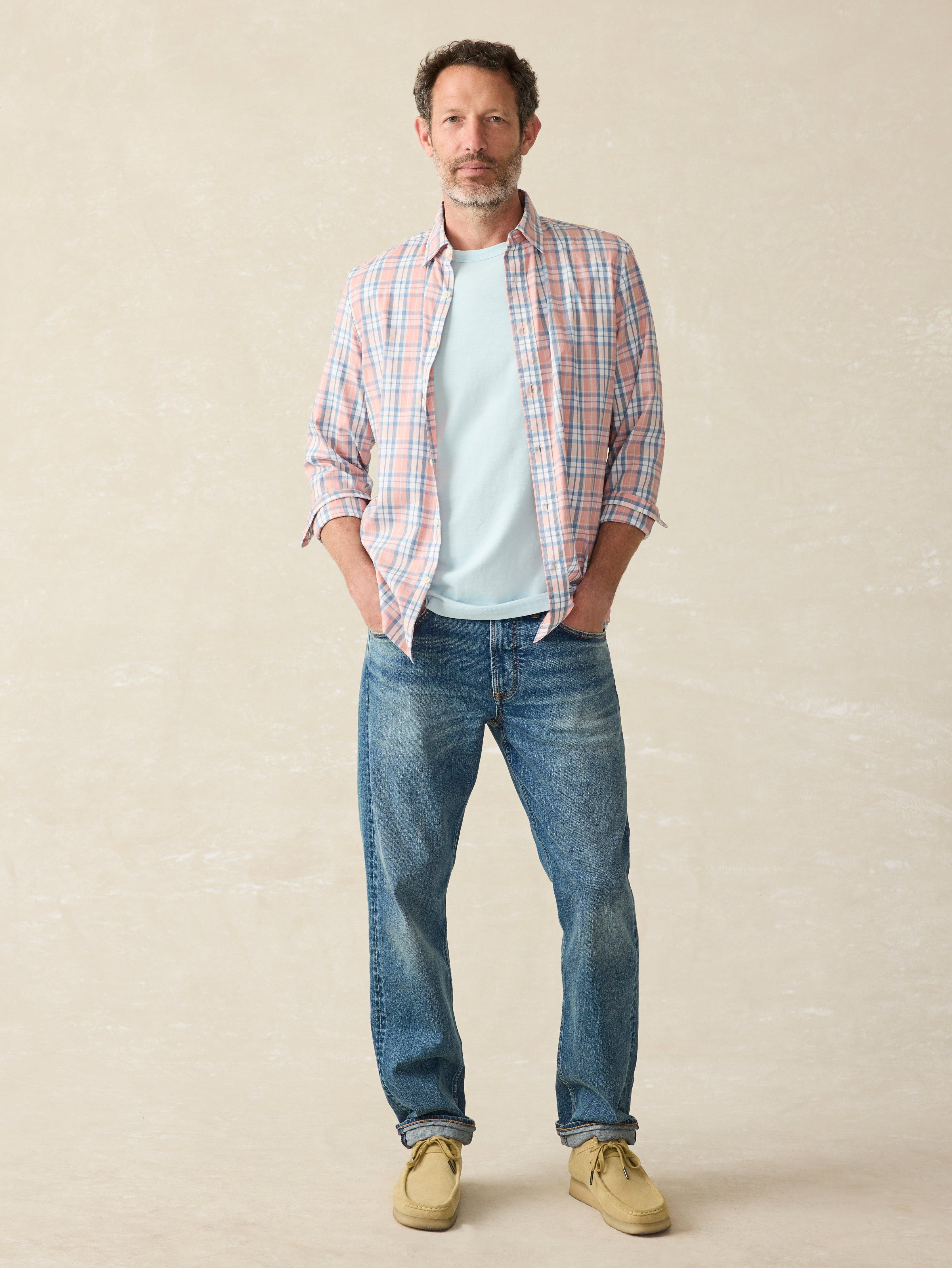 Movement™ Shirt (Tall) - Ocean Coral Plaid Male Product Image