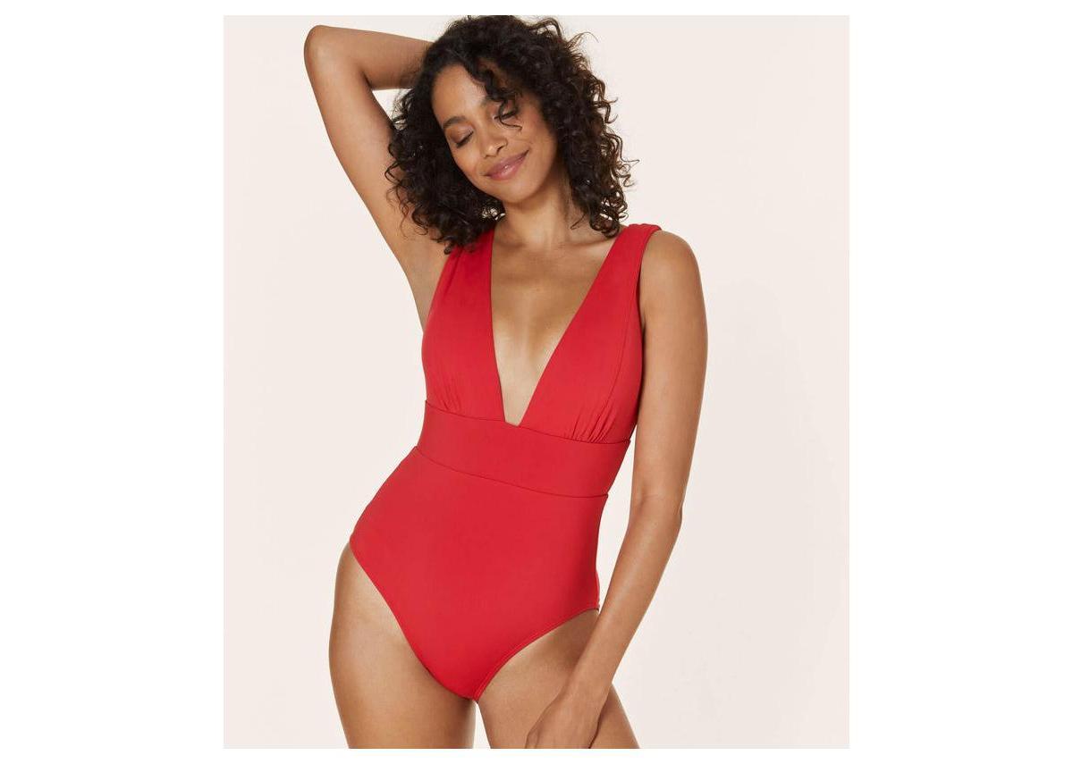 Andie Mykonos Plunge One-Piece Swimsuit Product Image