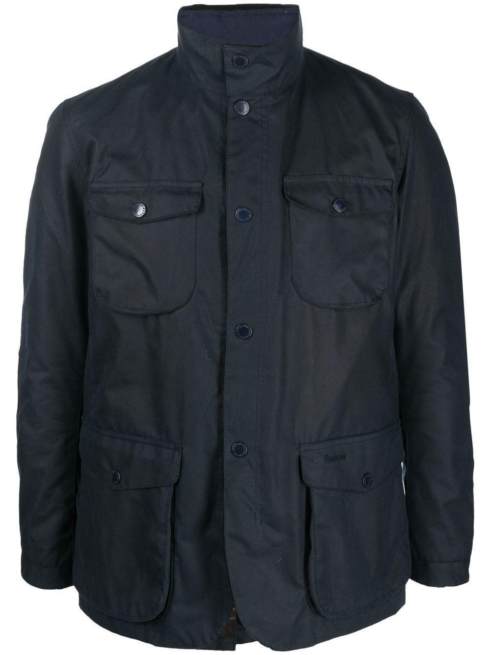 Single-breasted Fitted Jacket In Black Product Image