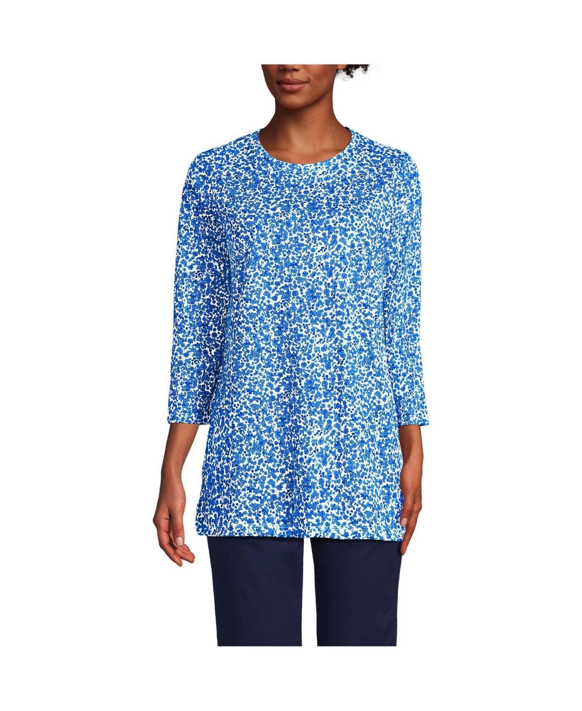 Lands End Womens Supima Crew Neck Tunic Product Image