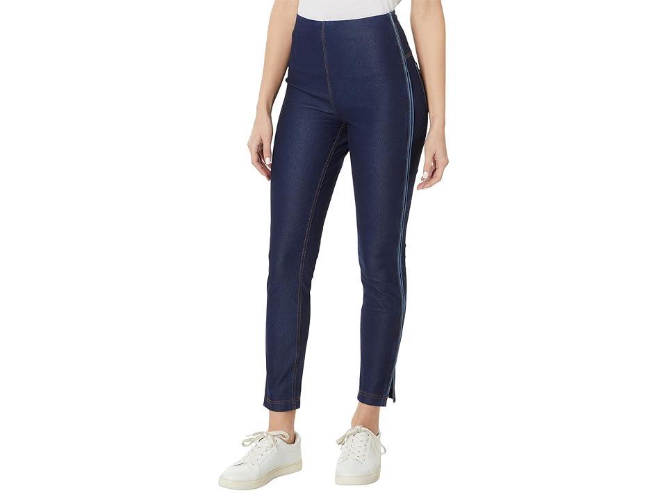 Lysse Park Leggings (Repreve Knit Denim) in Black (Indigo) Women's Jeans Product Image