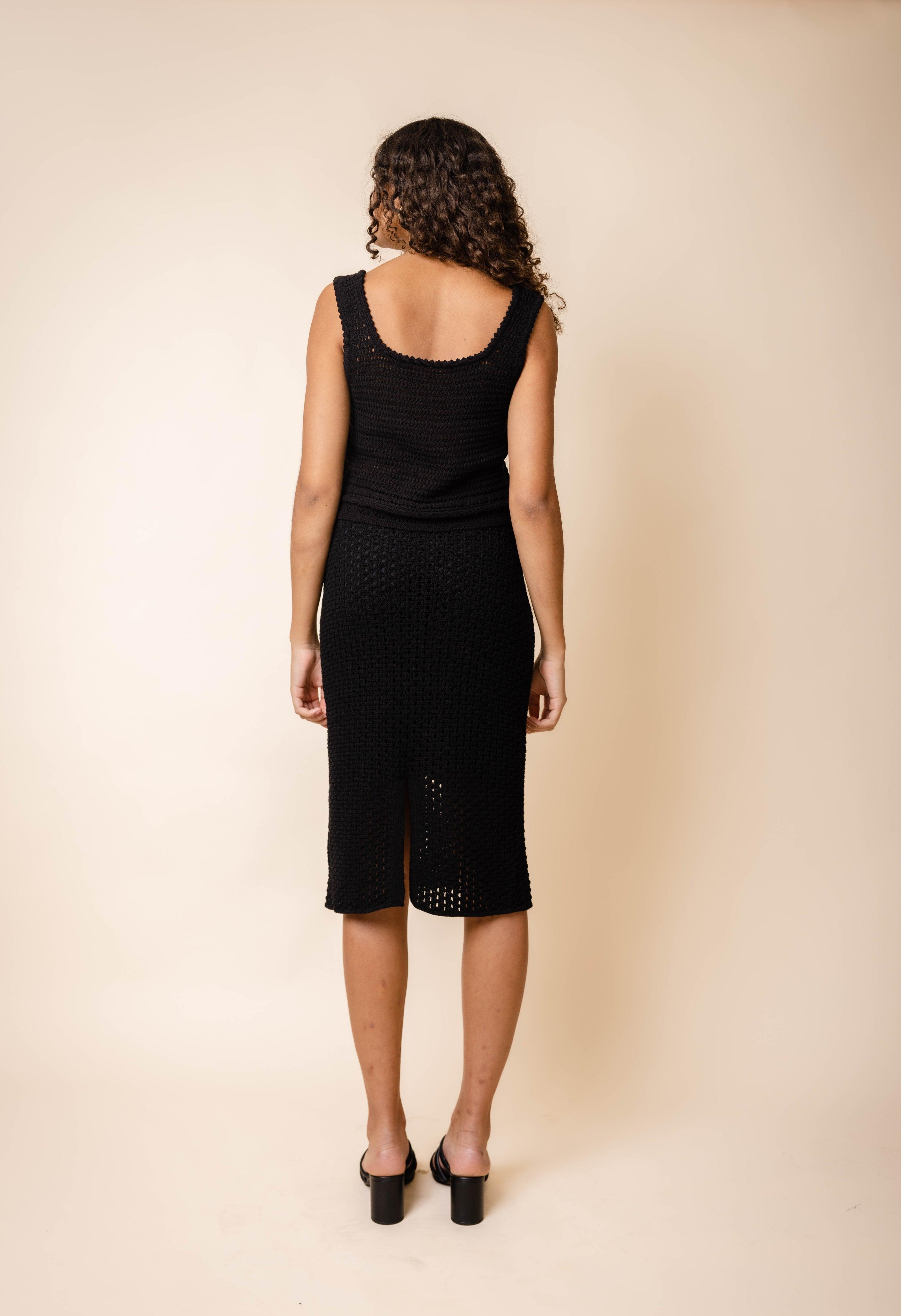 Solstice Knit Skirt In Black Product Image