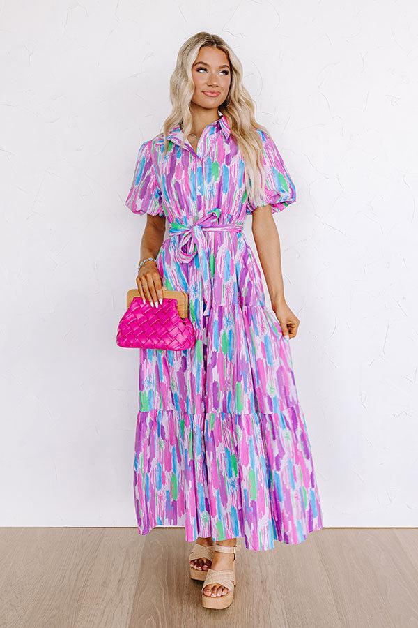 Happy Times Button Down Maxi Dress Product Image