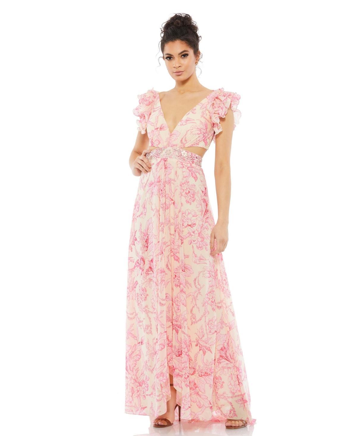 Womens Floral Gown Product Image