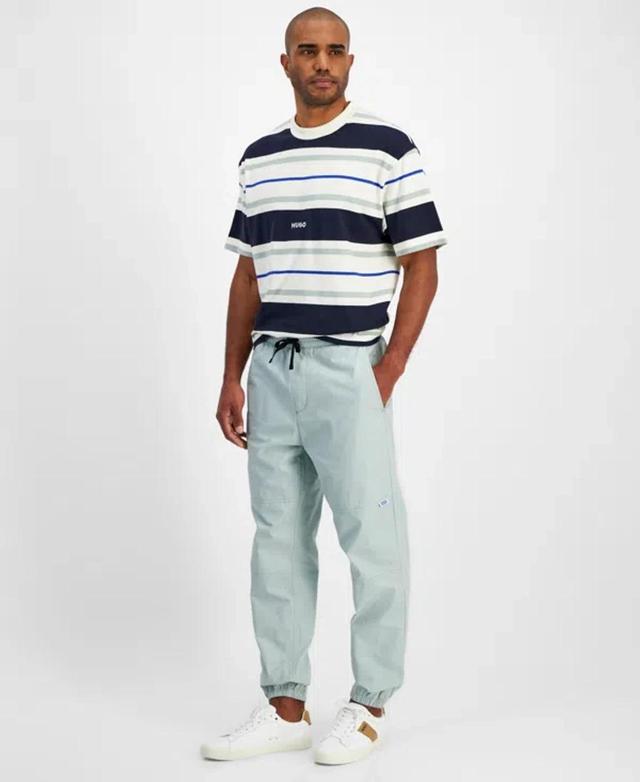 HUGO BOSS Hugo By  Men's Tapered Fit Drawstring Track Pants In Lt Past,gr Product Image