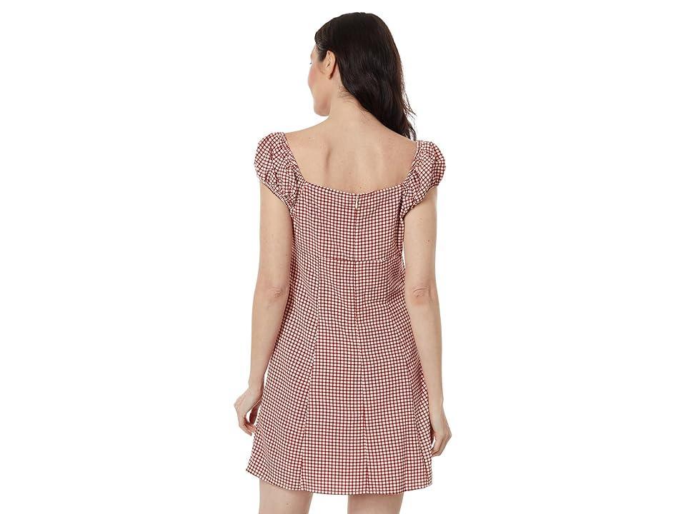 Levi's(r) Womens Clementine Cap Sleeve Dress (Mimi Printed Check Bossa Nova Red) Women's Clothing Product Image