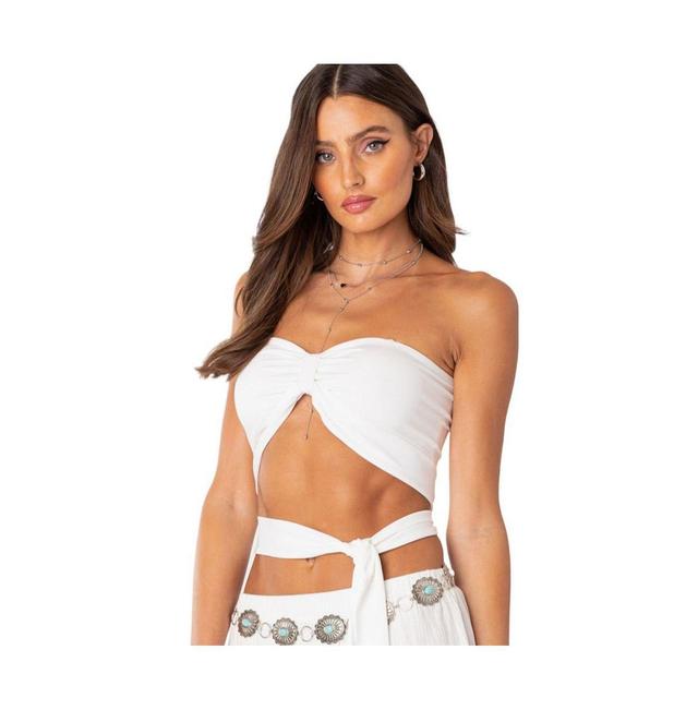 EDIKTED Wyatt Strapless Wrap Bandeau Top Product Image