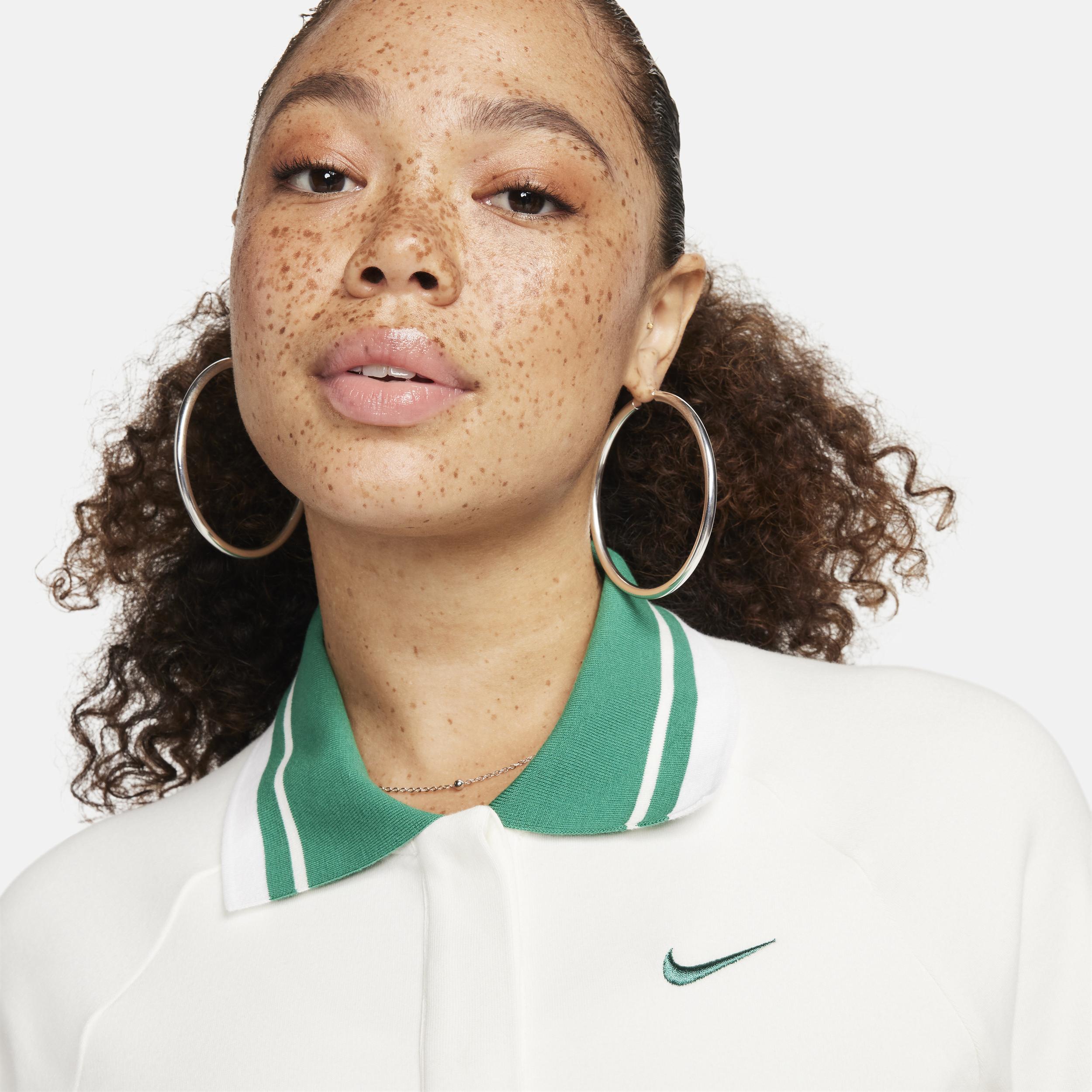 Women's Nike Sportswear Collection Cropped Long-Sleeve Polo Product Image