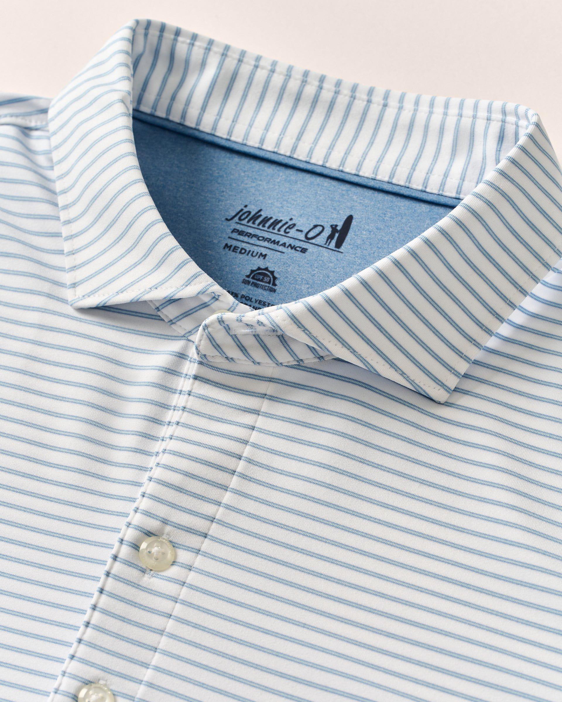 PerryGolf Performance Jersey Polo - Michael Stripe Product Image