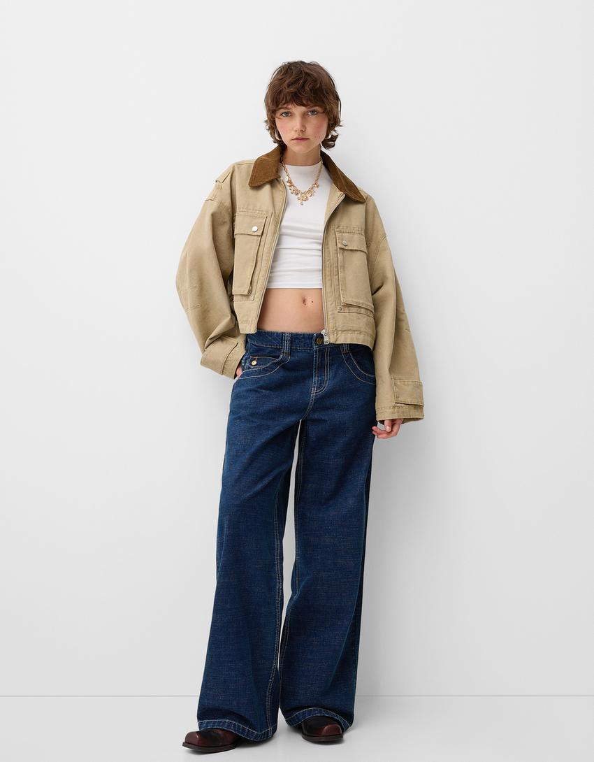 Embroidered boyfriend jeans product image