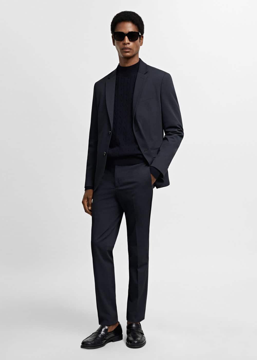 Mango Mens Super Slim Fit Suit Pants Product Image