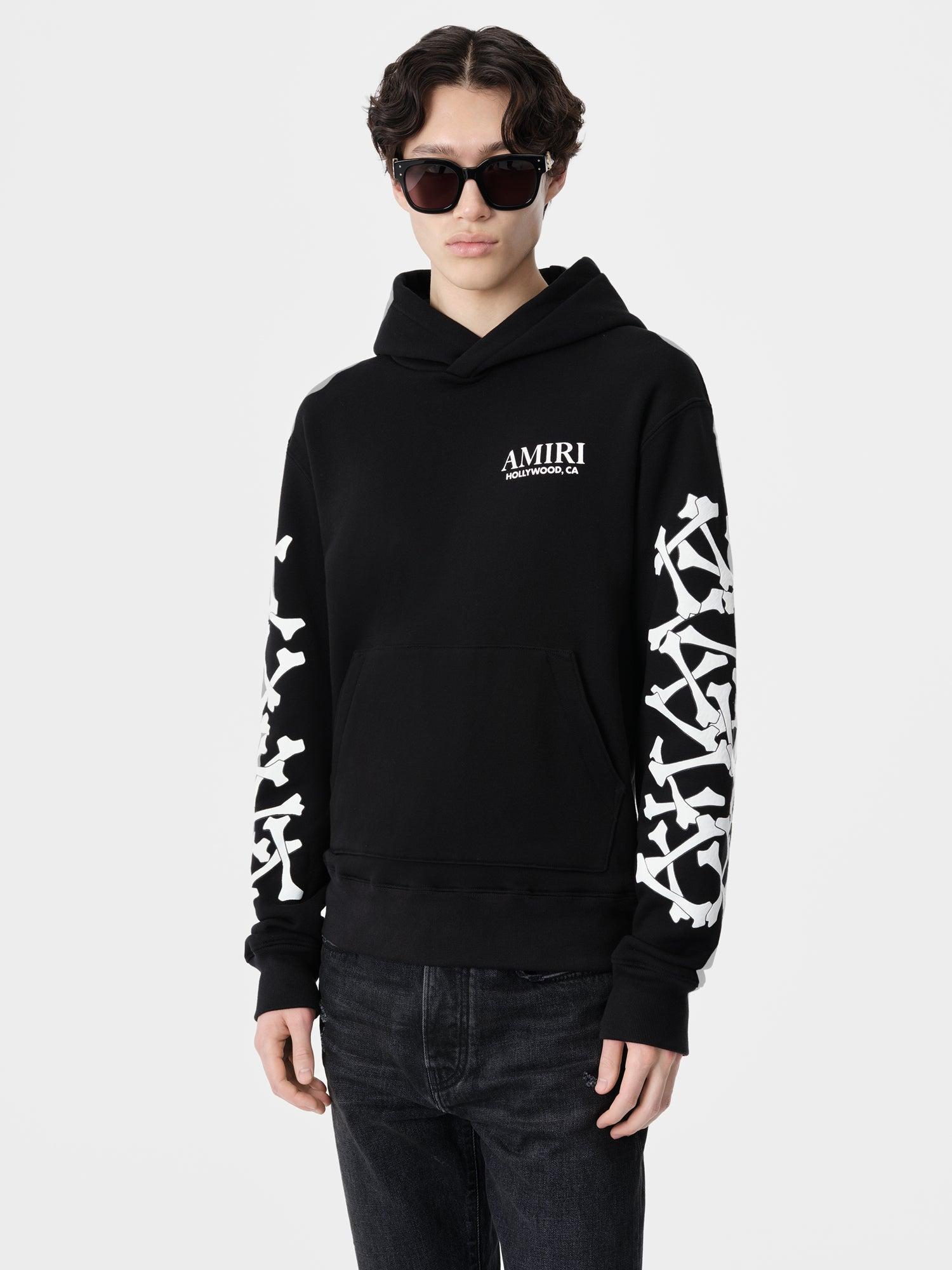 BONES STACKED HOODIE - Black Male Product Image