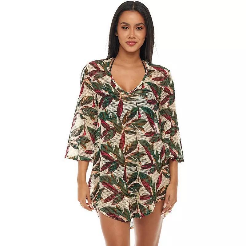 Womens Jordan Taylor Flowy Print Coverup Swimdress Product Image