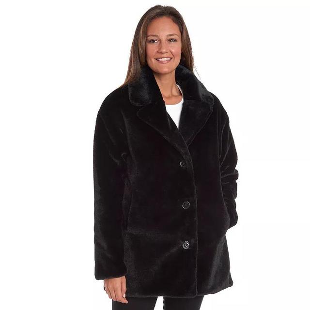 Womens Fleet Street Faux-Fur 3-Button Jacket Product Image