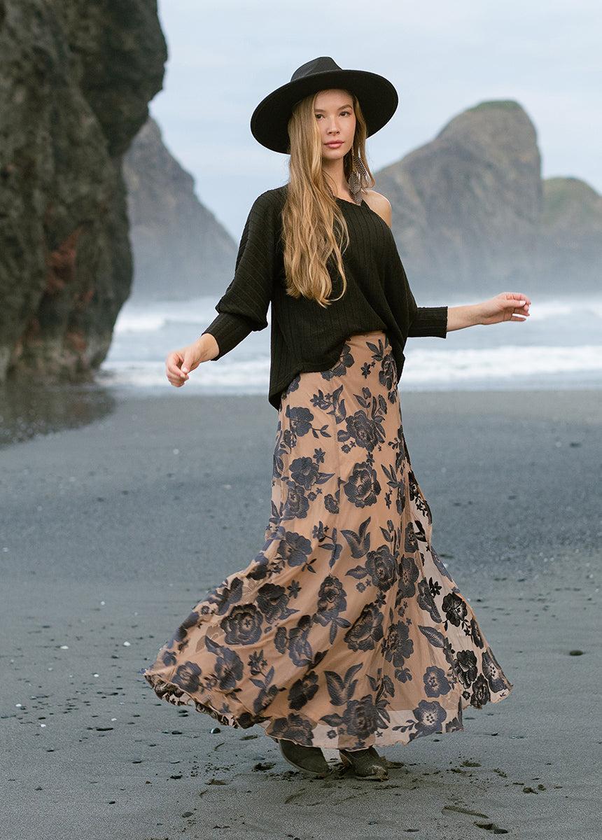 Allurah Skirt in Charcoal Product Image