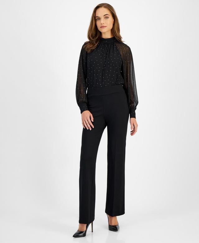 Anne Klein Womens Pull-On Wide-Leg Pants Product Image