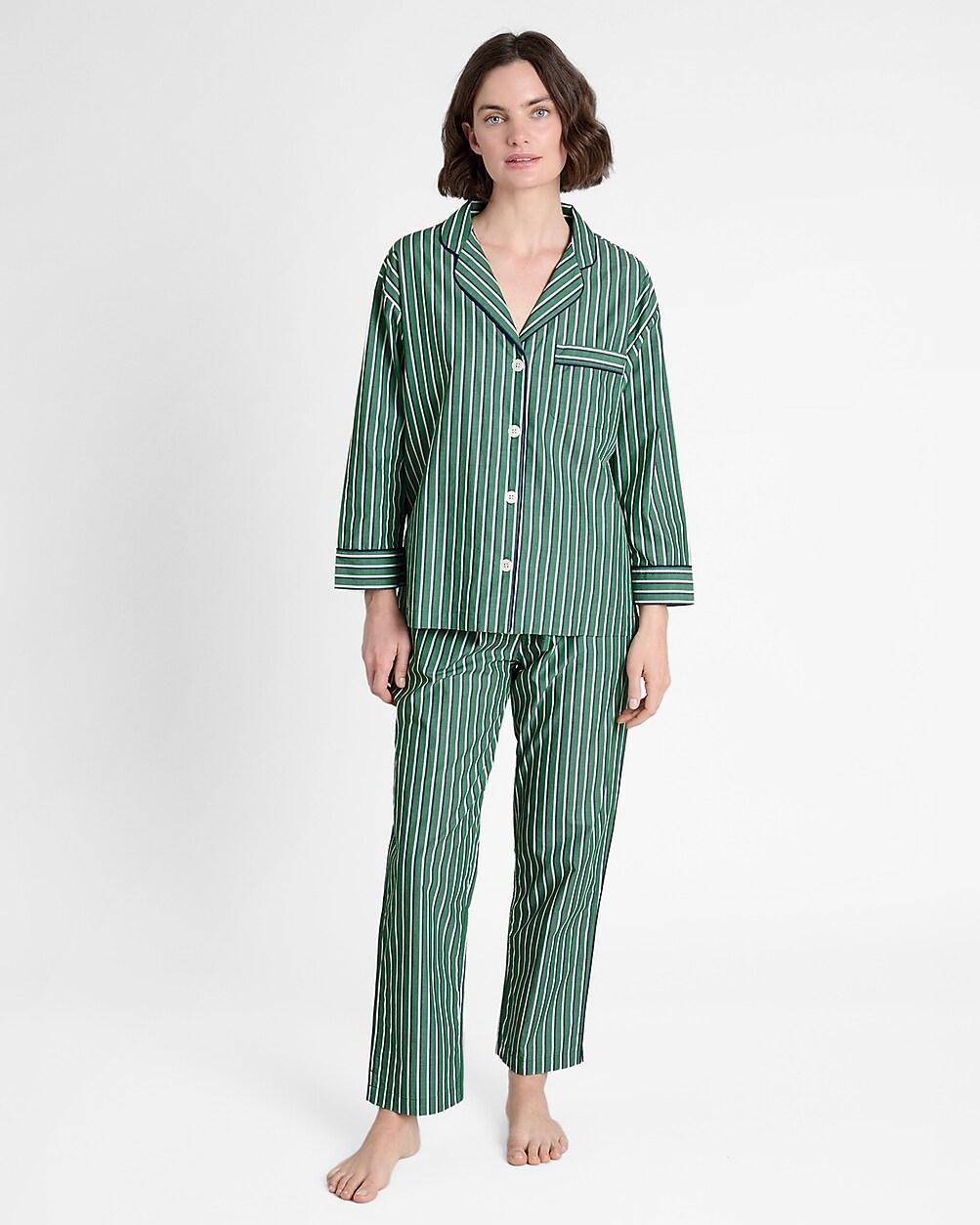 Sleepy Jones women's Marina pajama set in shadow stripe Product Image