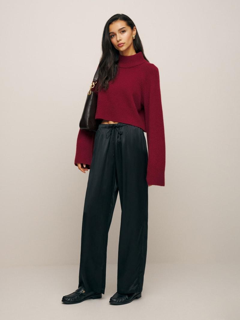 Petites Olina Silk Pant Product Image