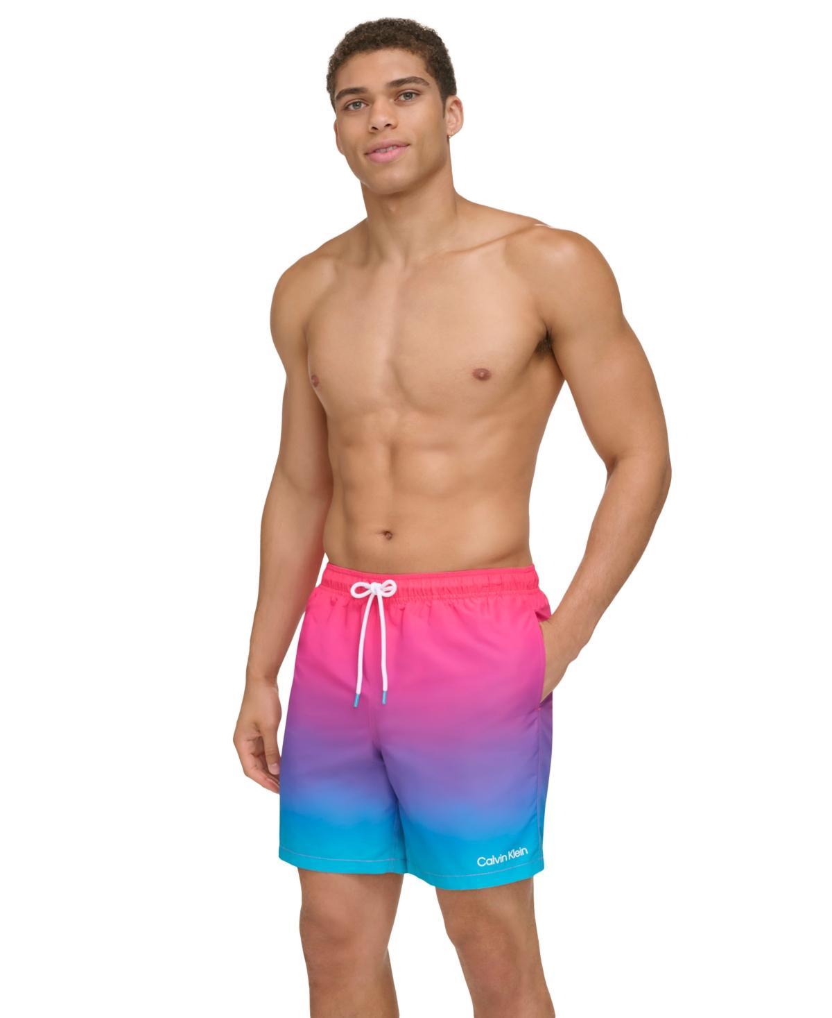 Calvin Klein Mens Sky Gradient 7 Volley Swim Trunks Product Image