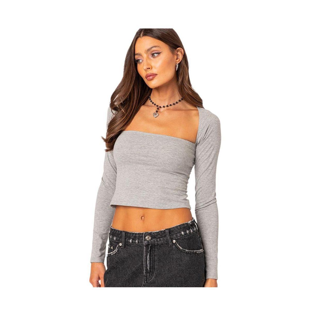 Womens Urban girl wide neck top product image