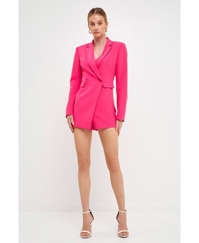 endless rose Womens Suit Blazer Romper Product Image