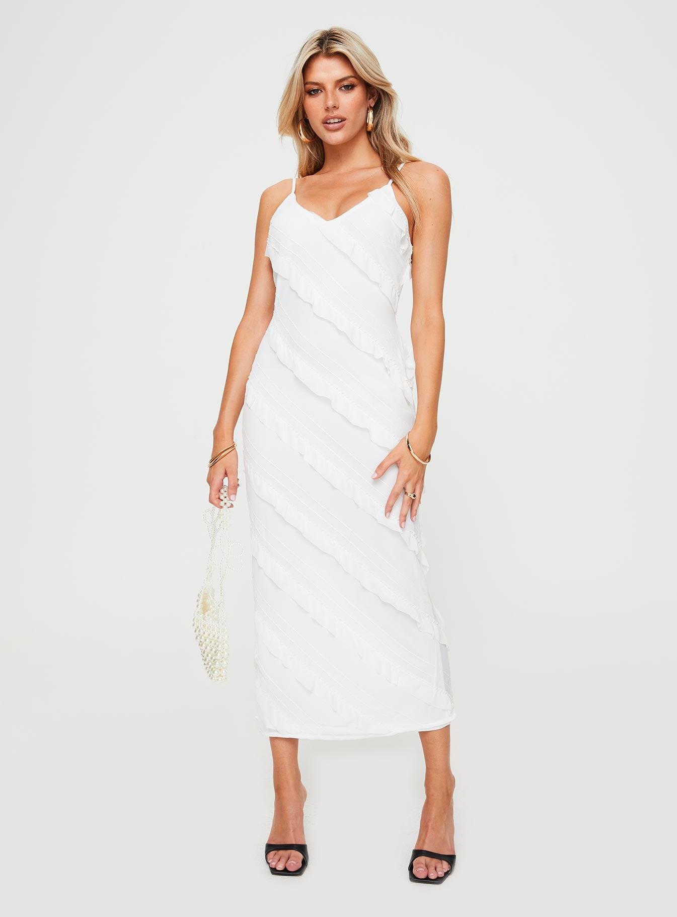 Lars Maxi Dress White Product Image