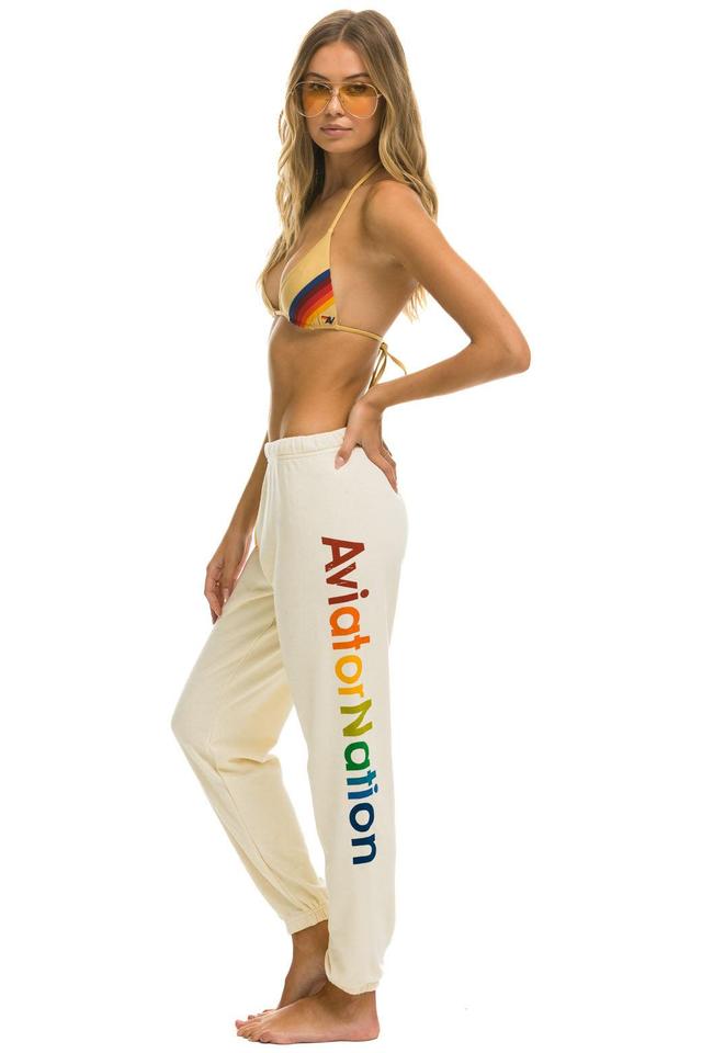 AVIATOR NATION ASPEN SWEATPANTS - VINTAGE WHITE Female Product Image