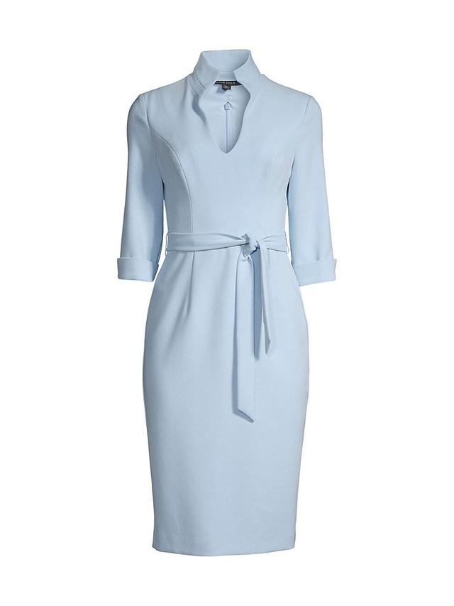 Womens Madeline Tie-Front Sheath Dress Product Image