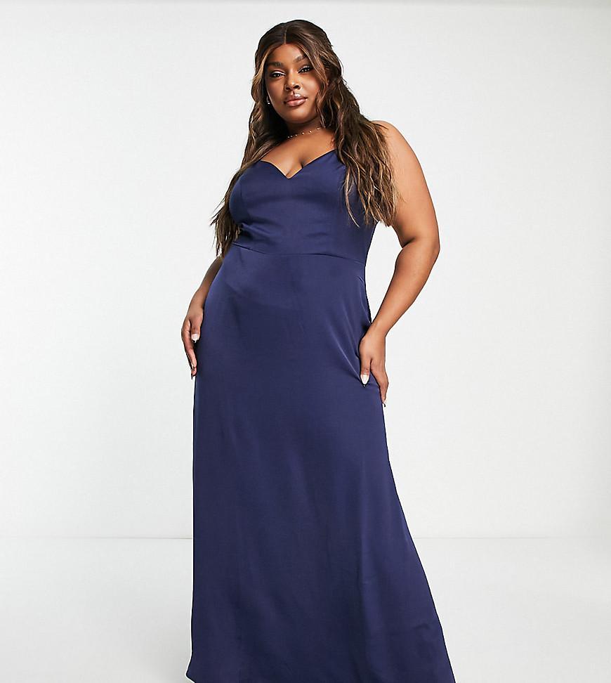 Little Mistress Plus strappy maxi dress Product Image