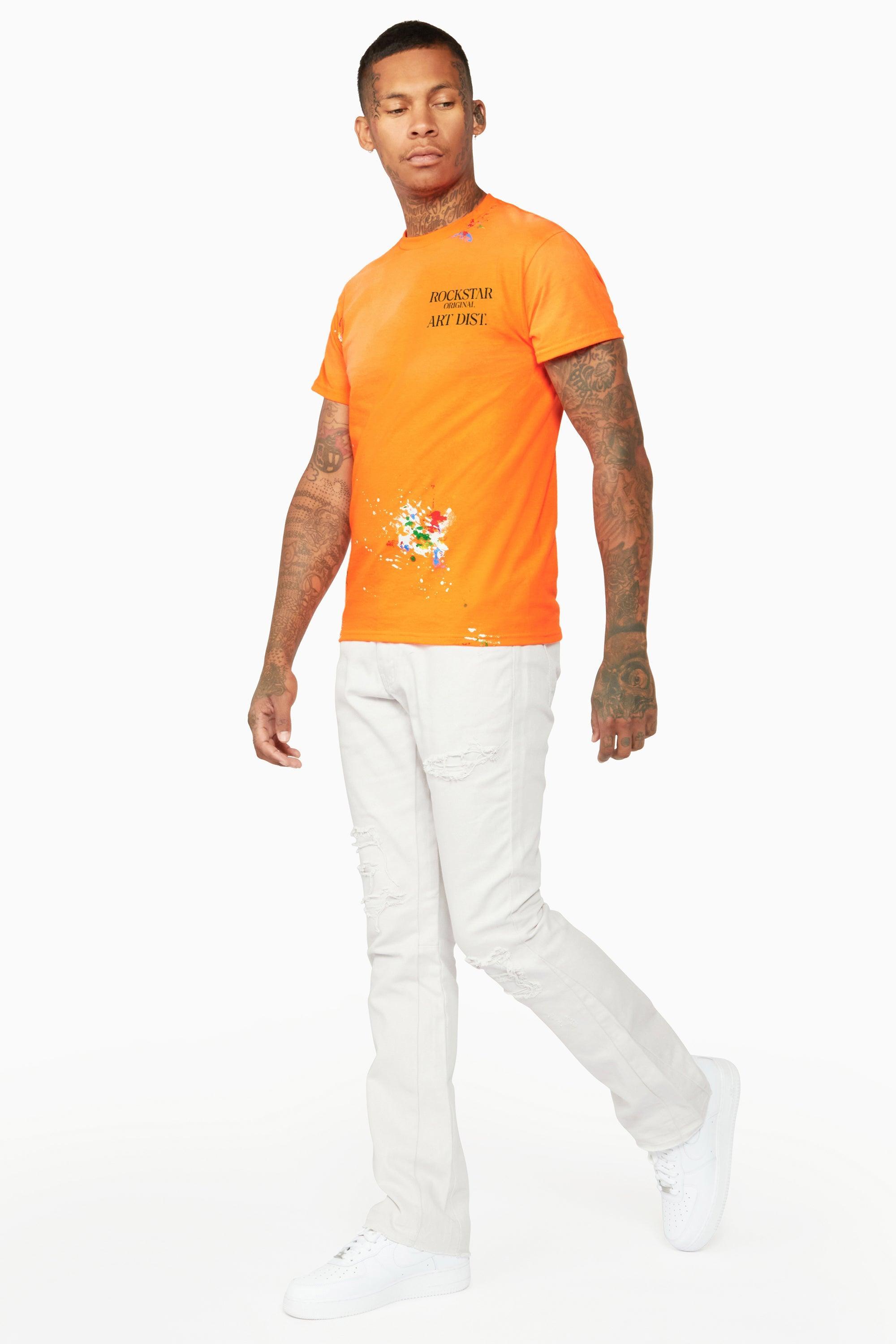 Palmer Orange Graphic T-Shirt Male Product Image