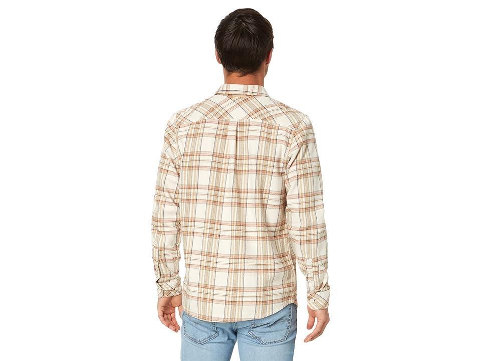 Rip Curl Griffin Long Sleeve Flannel (Bone) Men's Clothing Product Image