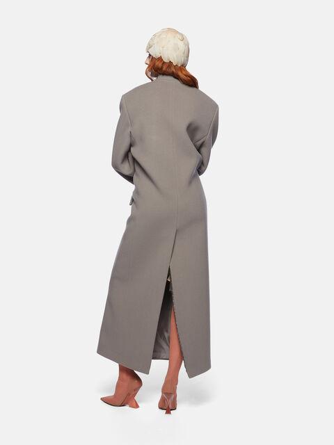 Grey long coat Product Image