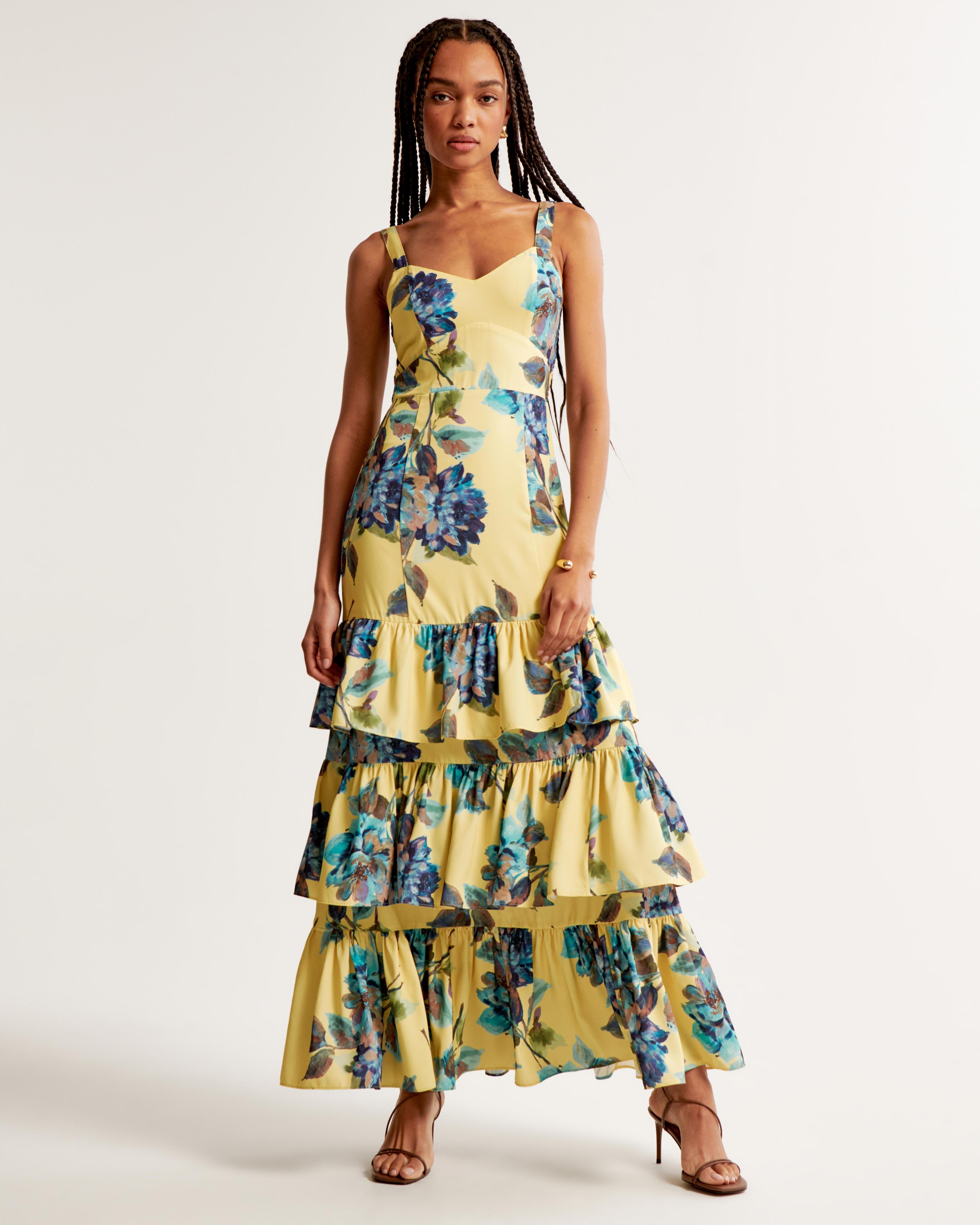 Drama Ruffle Tiered Maxi Dress Product Image