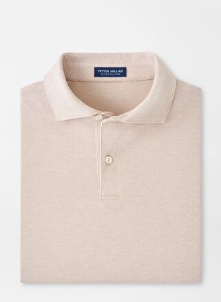 Peter Millar Mens Albatross Cotton Blend Piqu Polo | Color: Summer Dunes | Size: S Product Image